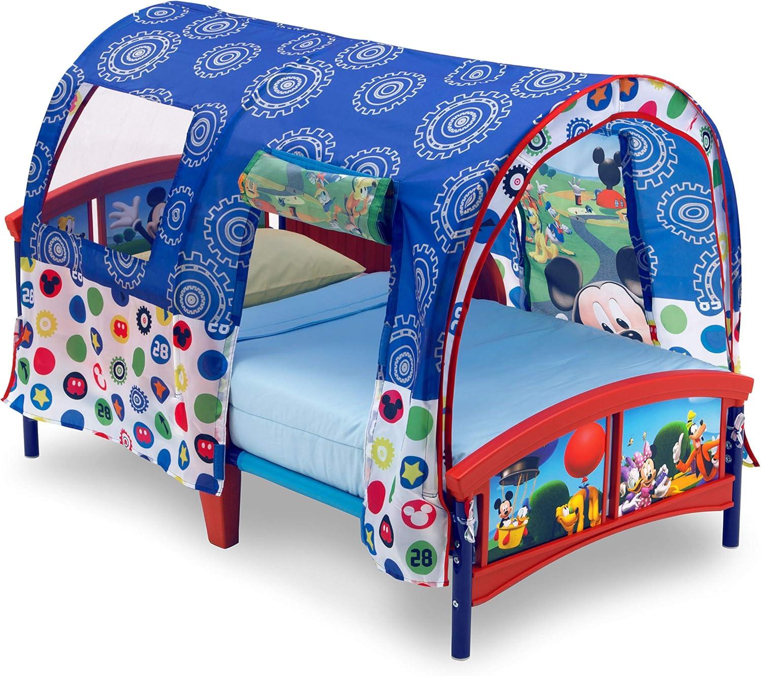 imageDelta Children Bluey Plastic Toddler Bed with TentMickey Mouse