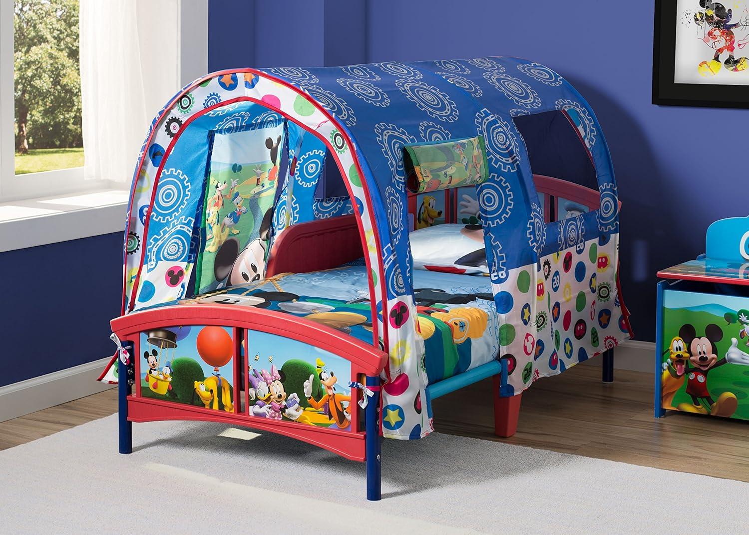 imageDelta Children Bluey Plastic Toddler Bed with TentMickey Mouse