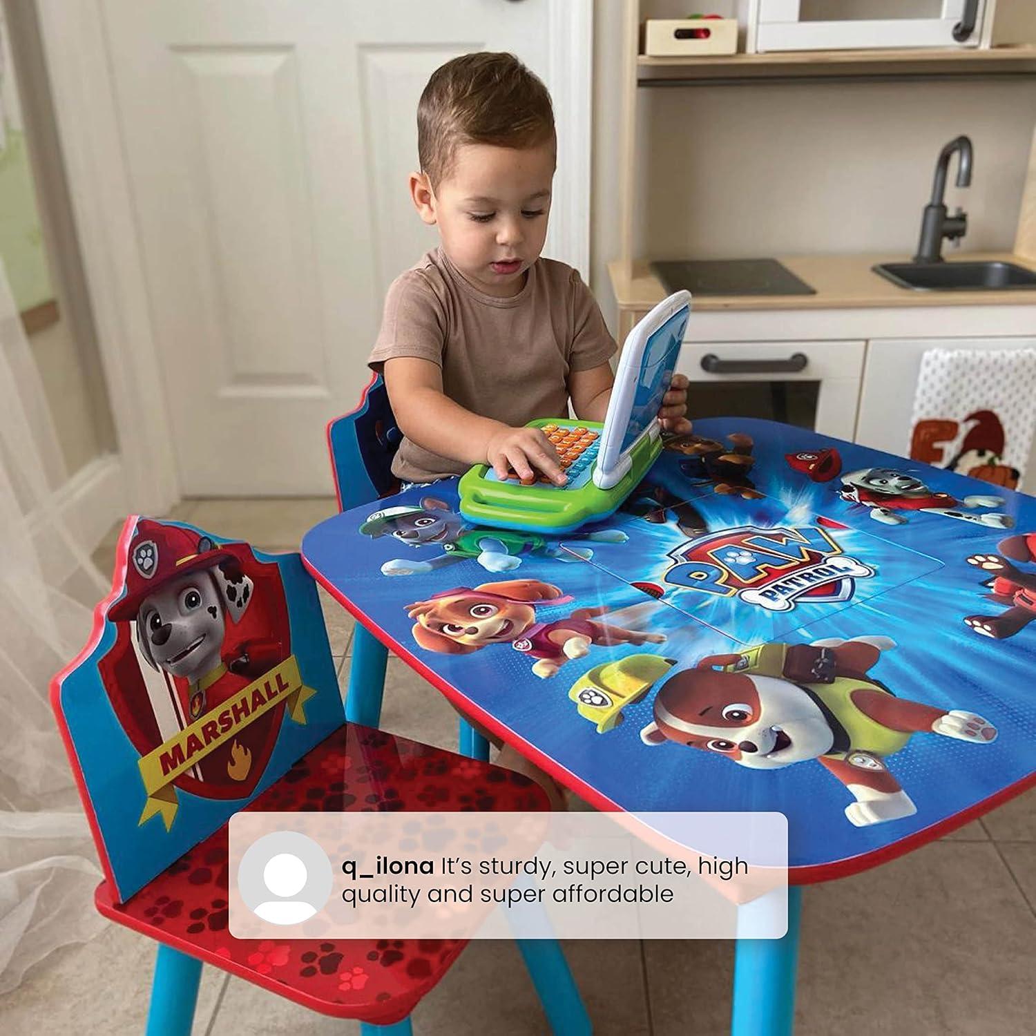 imageDelta Children Bluey Kids Table and Chair Set with Storage 2 Chairs Included Greenguard Gold Certified Ideal for Arts amp Crafts Snack Time Homeschooling Homework amp More BlueMulti Color