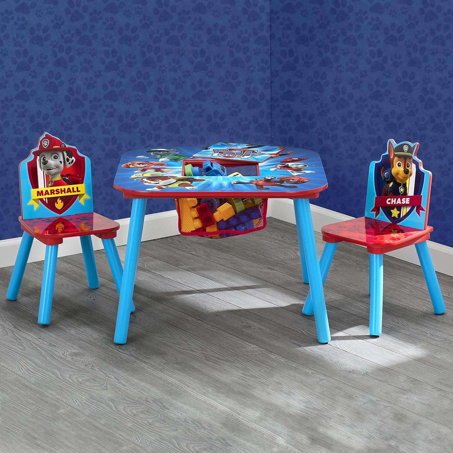 imageDelta Children Bluey Kids Table and Chair Set with Storage 2 Chairs Included Greenguard Gold Certified Ideal for Arts amp Crafts Snack Time Homeschooling Homework amp More BlueMulti Color