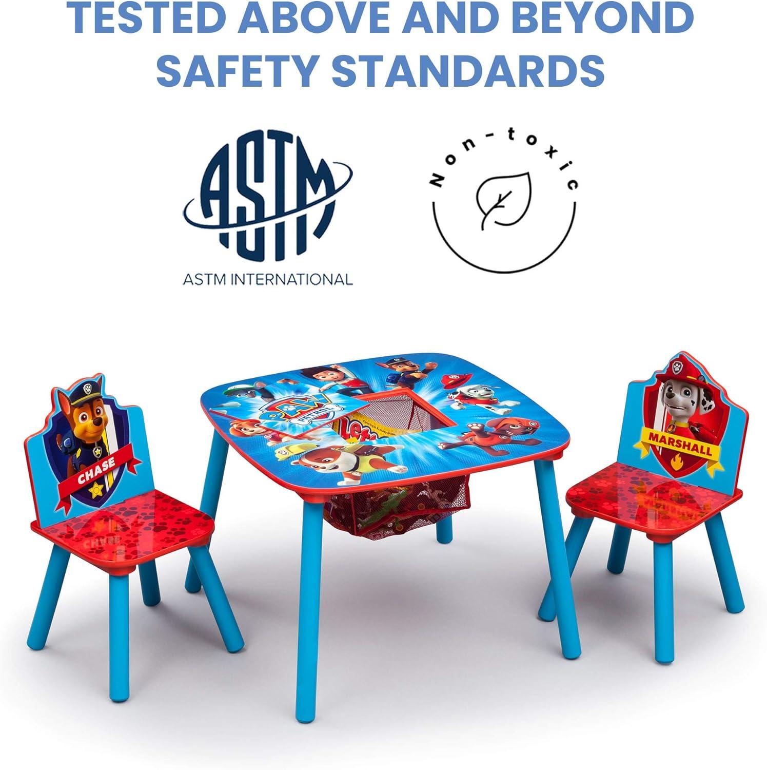 imageDelta Children Bluey Kids Table and Chair Set with Storage 2 Chairs Included Greenguard Gold Certified Ideal for Arts amp Crafts Snack Time Homeschooling Homework amp More BlueMulti Color