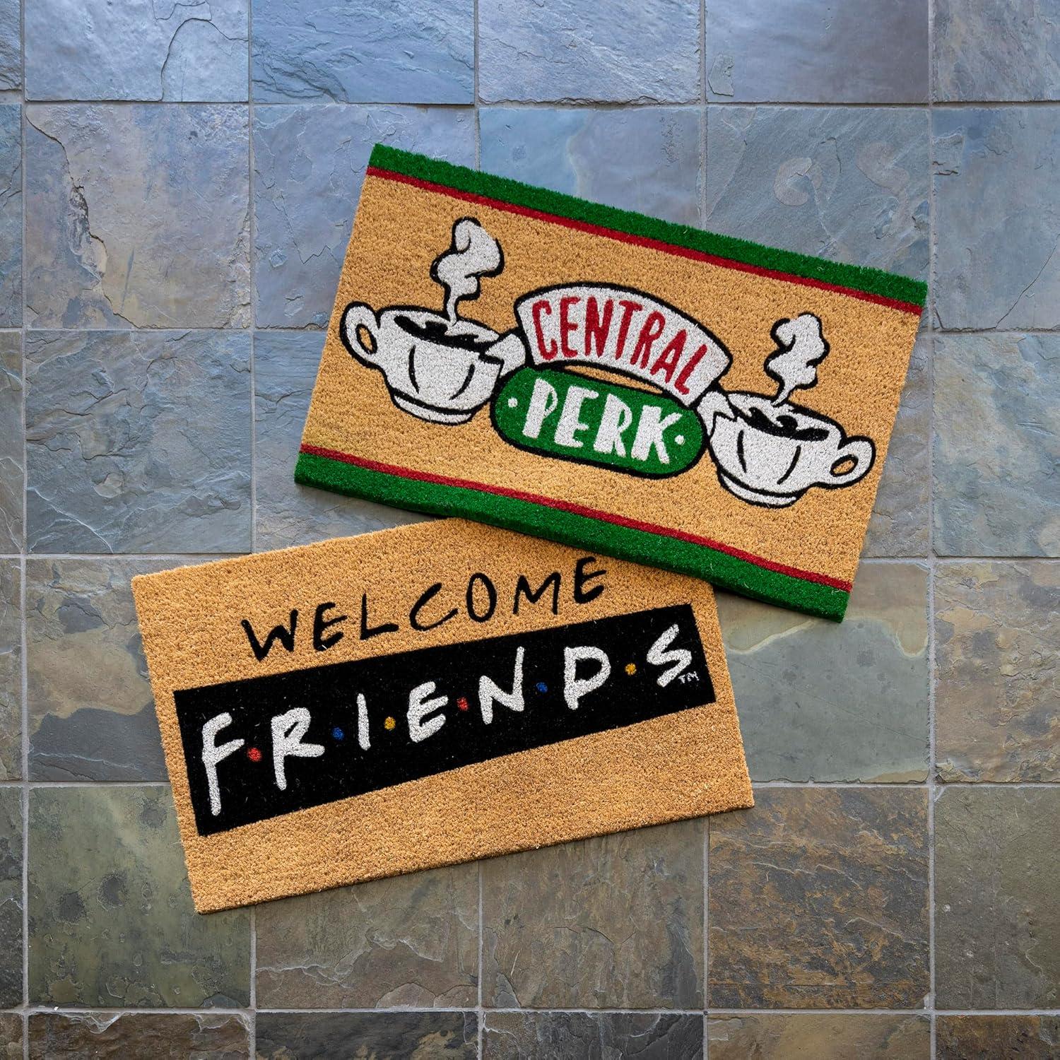 imageGertmenian Bluey Coir Doormat 2x3 Welcome Mat 2Pack Ideal for High Traffic Areas in Front Door Garage Entryway HiBluey Patch 80072Friends Central PerkWelcome