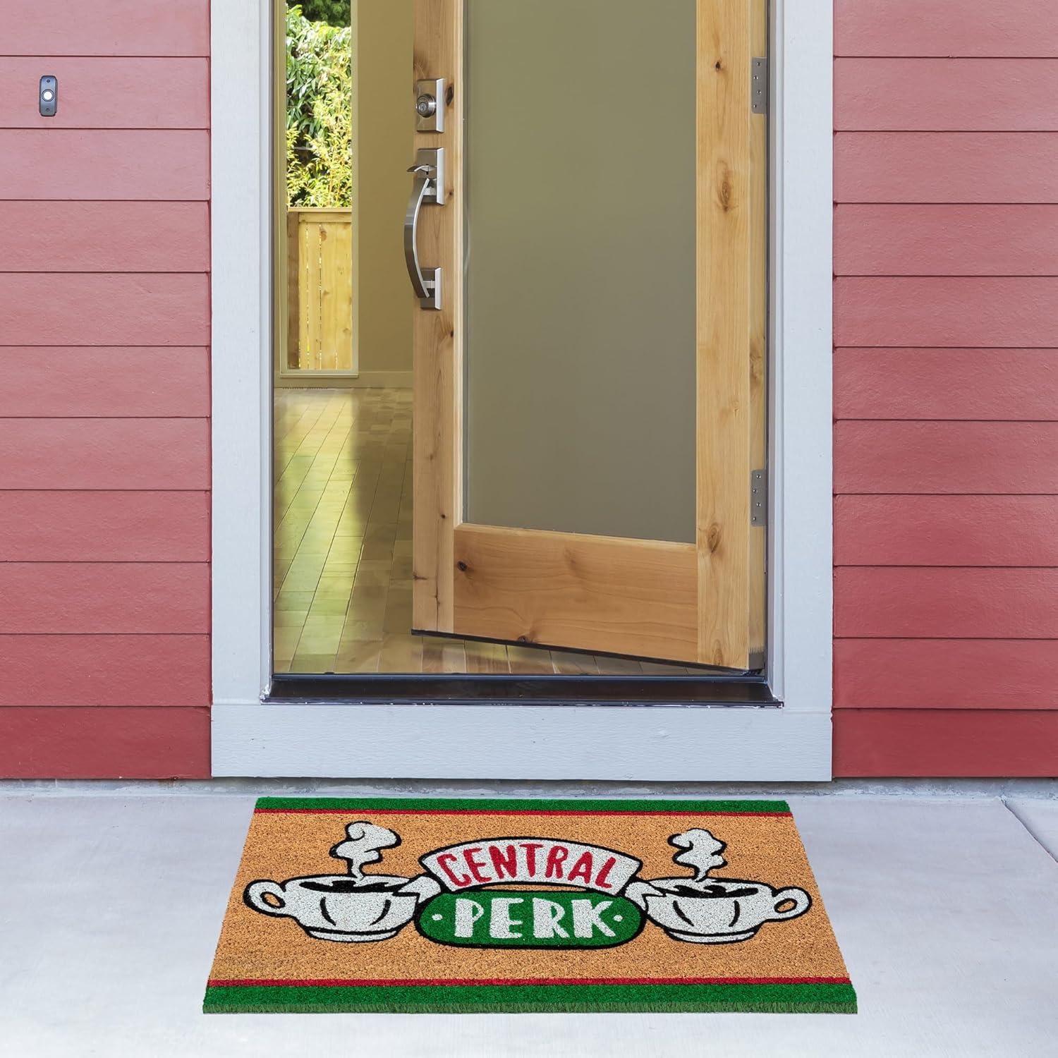 imageGertmenian Bluey Coir Doormat 2x3 Welcome Mat 2Pack Ideal for High Traffic Areas in Front Door Garage Entryway HiBluey Patch 80072Friends Central PerkWelcome