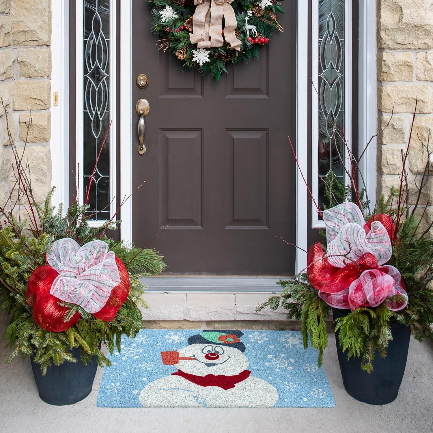 imageGertmenian Bluey Coir Doormat 2x3 Welcome Mat 2Pack Ideal for High Traffic Areas in Front Door Garage Entryway HiBluey Patch 80072Frosty BlueCelebrate