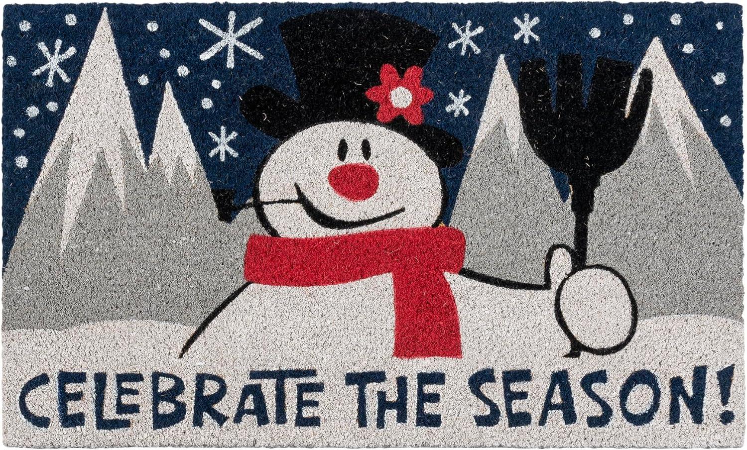 imageGertmenian Bluey Coir Doormat 2x3 Welcome Mat 2Pack Ideal for High Traffic Areas in Front Door Garage Entryway HiBluey Patch 80072Frosty BlueCelebrate