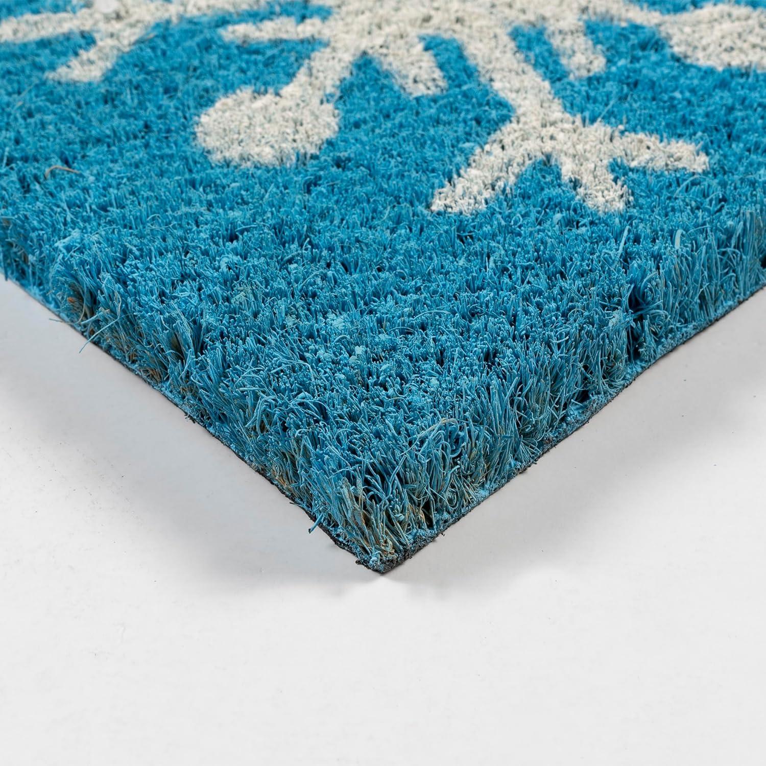 imageGertmenian Bluey Coir Doormat 2x3 Welcome Mat 2Pack Ideal for High Traffic Areas in Front Door Garage Entryway HiBluey Patch 80072Garfield Snowflakes BlackSnowflakes Blue