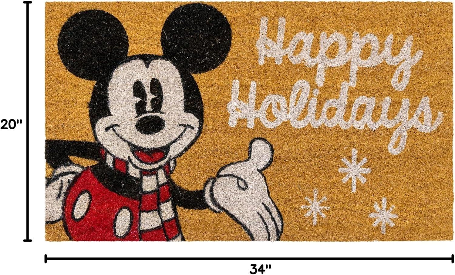 imageGertmenian Bluey Coir Doormat 2x3 Welcome Mat 2Pack Ideal for High Traffic Areas in Front Door Garage Entryway HiBluey Patch 80072Mickey Happy HolidaysSnowflakes