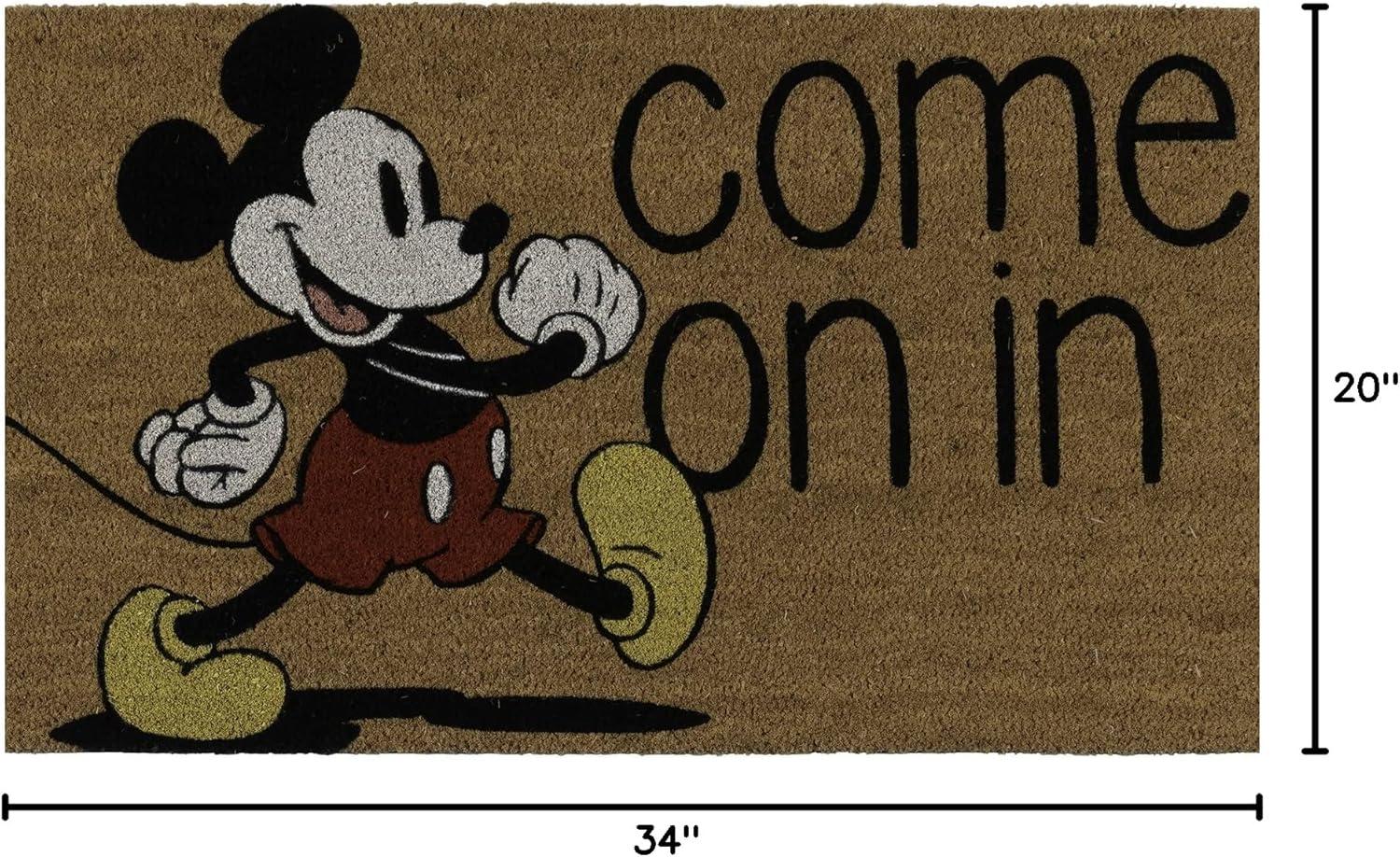 imageGertmenian Bluey Coir Doormat 2x3 Welcome Mat 2Pack Ideal for High Traffic Areas in Front Door Garage Entryway HiBluey Patch 80072Retro Mickey FaceCome on in