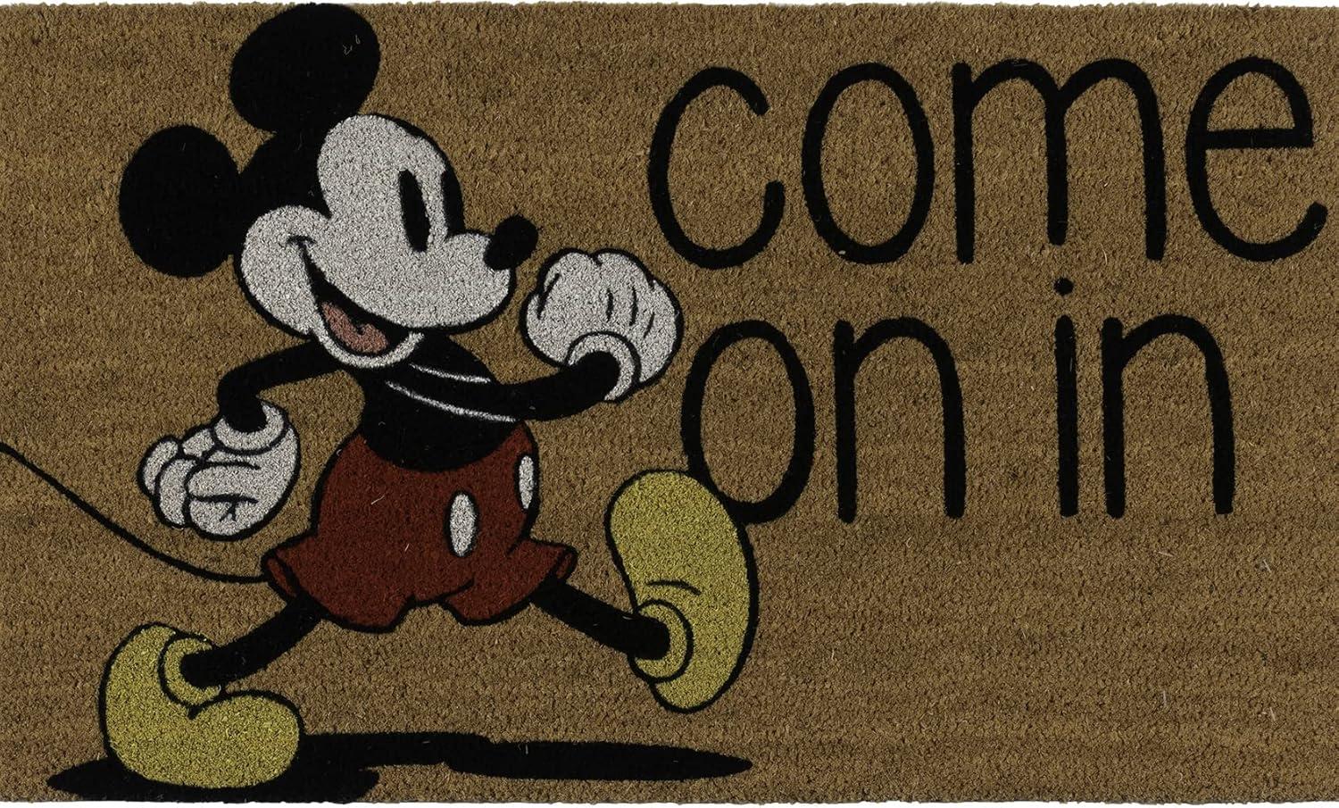 imageGertmenian Bluey Coir Doormat 2x3 Welcome Mat 2Pack Ideal for High Traffic Areas in Front Door Garage Entryway HiBluey Patch 80072Retro Mickey FaceCome on in