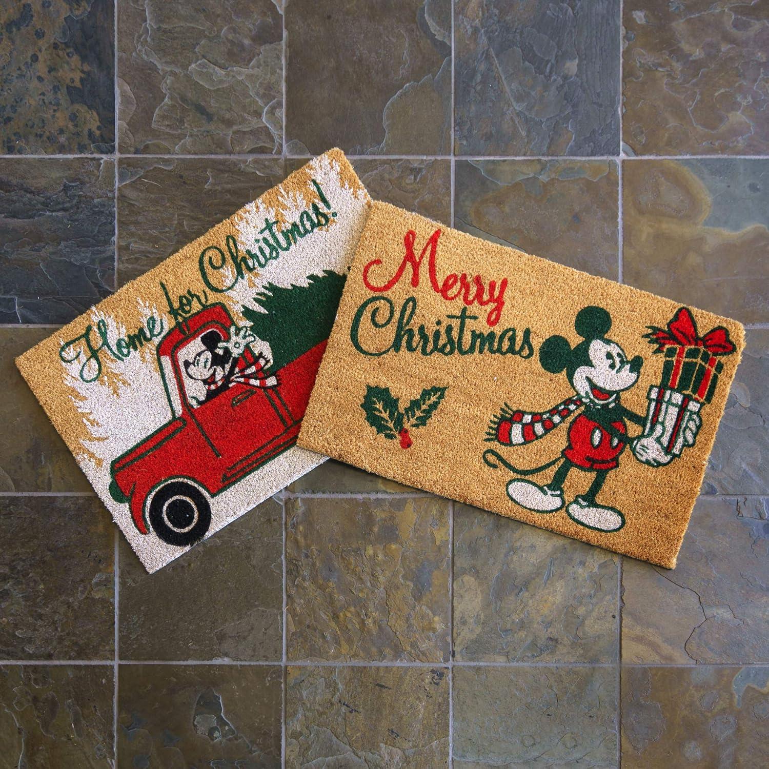 imageGertmenian Bluey Coir Doormat 2x3 Welcome Mat 2Pack Ideal for High Traffic Areas in Front Door Garage Entryway HiBluey Patch 80072Retro Mickey Home for ChristmasMerry Christmas