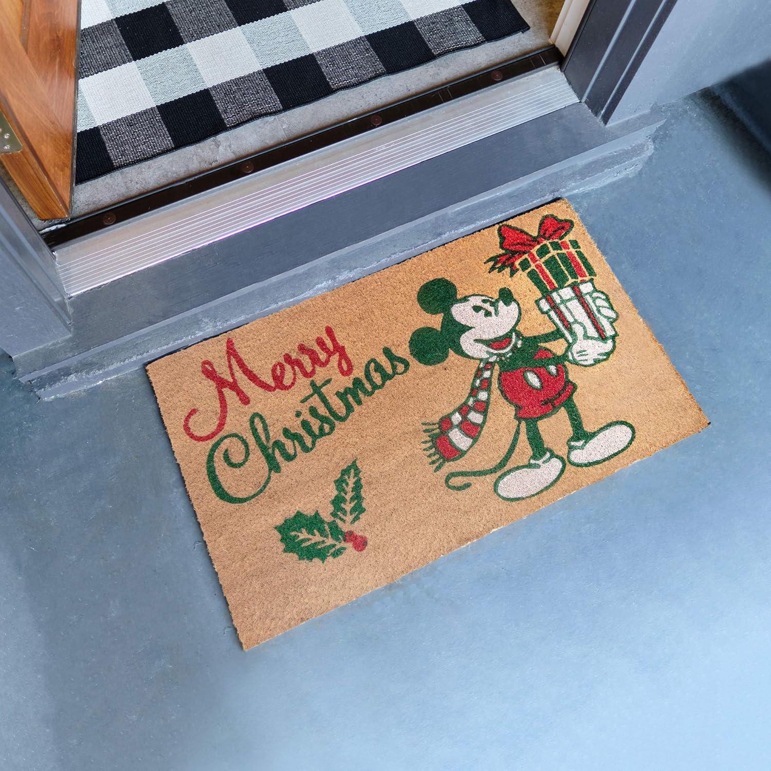 imageGertmenian Bluey Coir Doormat 2x3 Welcome Mat 2Pack Ideal for High Traffic Areas in Front Door Garage Entryway HiBluey Patch 80072Retro Mickey Home for ChristmasMerry Christmas