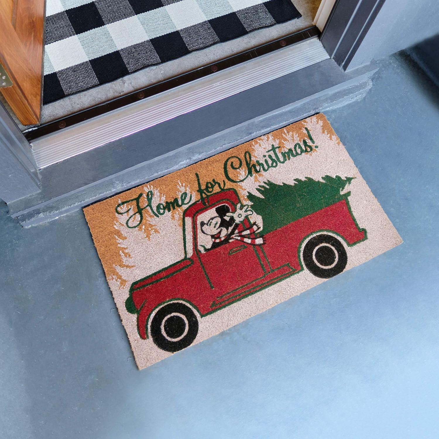 imageGertmenian Bluey Coir Doormat 2x3 Welcome Mat 2Pack Ideal for High Traffic Areas in Front Door Garage Entryway HiBluey Patch 80072Retro Mickey Home for ChristmasMerry Christmas