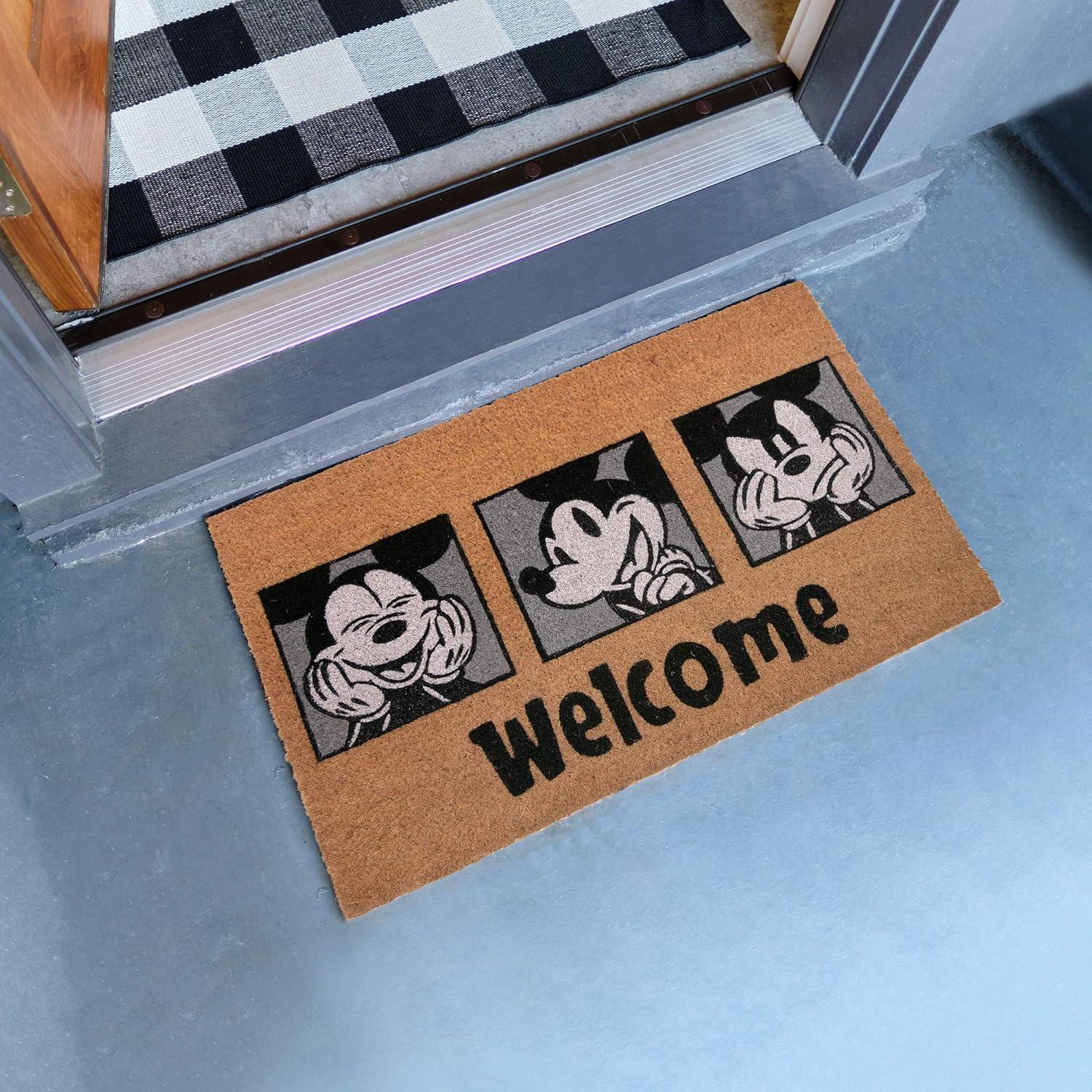 imageGertmenian Bluey Coir Doormat 2x3 Welcome Mat 2Pack Ideal for High Traffic Areas in Front Door Garage Entryway HiBluey Patch 80072Retro Mickey HomeWelcome