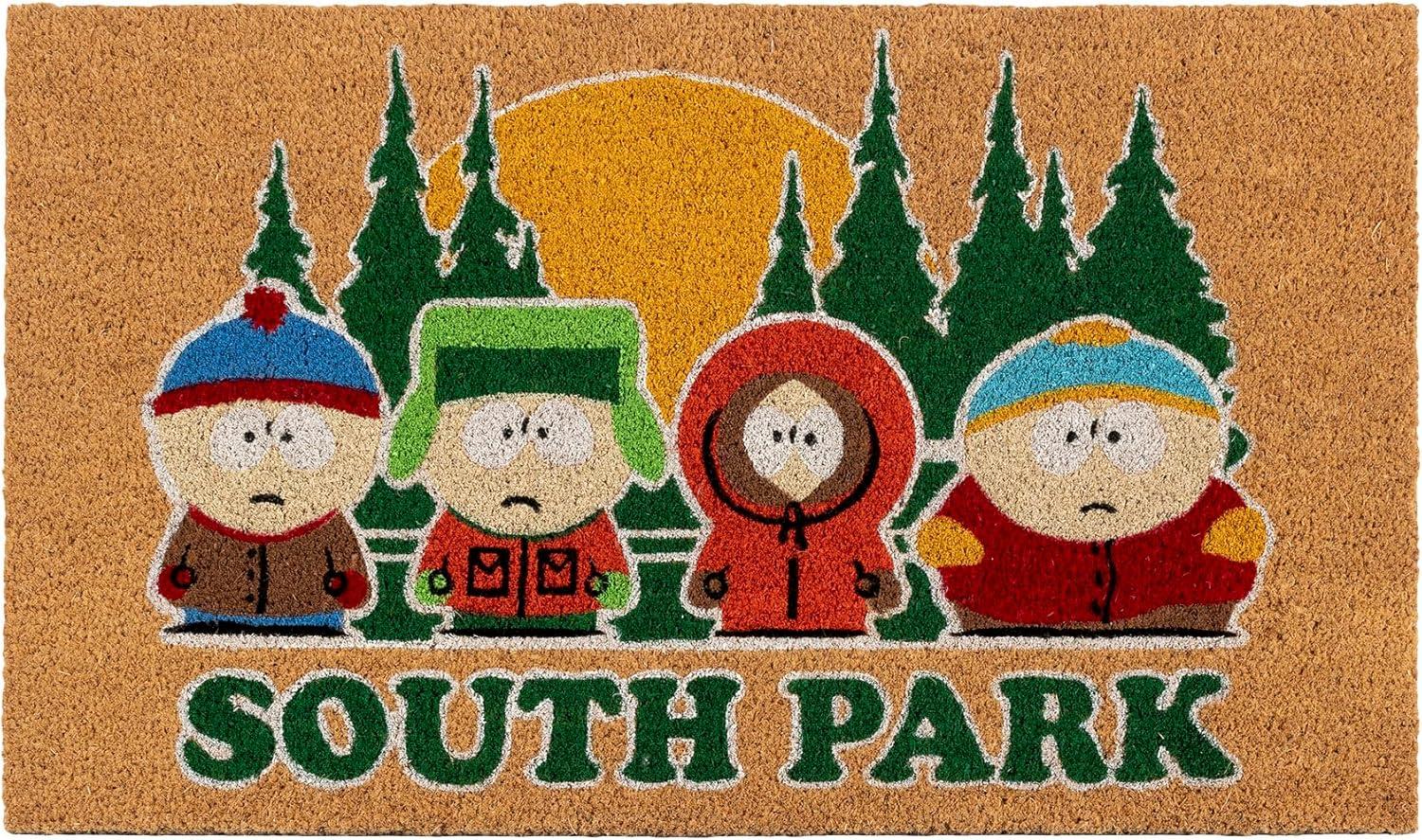 imageGertmenian Bluey Coir Doormat 2x3 Welcome Mat 2Pack Ideal for High Traffic Areas in Front Door Garage Entryway HiBluey Patch 80072South Park GangBlocks