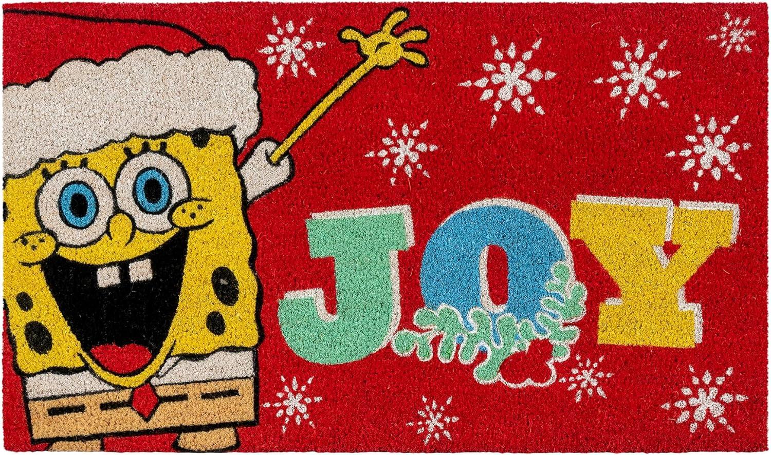 imageGertmenian Bluey Coir Doormat 2x3 Welcome Mat 2Pack Ideal for High Traffic Areas in Front Door Garage Entryway HiBluey Patch 80072Spongebob SantaHo Ho Ho