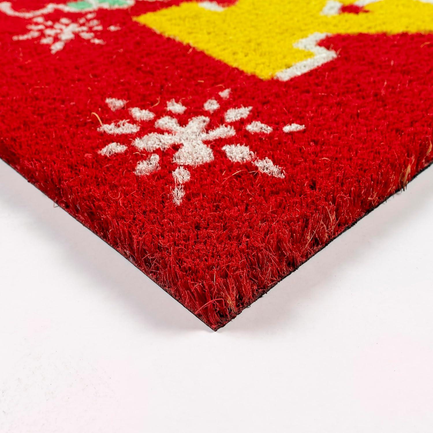 imageGertmenian Bluey Coir Doormat 2x3 Welcome Mat 2Pack Ideal for High Traffic Areas in Front Door Garage Entryway HiBluey Patch 80072Spongebob SantaHo Ho Ho