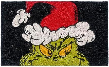 imageGertmenian Bluey Coir Doormat 2x3 Welcome Mat 2Pack Ideal for High Traffic Areas in Front Door Garage Entryway HiBluey Patch 80072The Grinch Ho Ho HoSanta