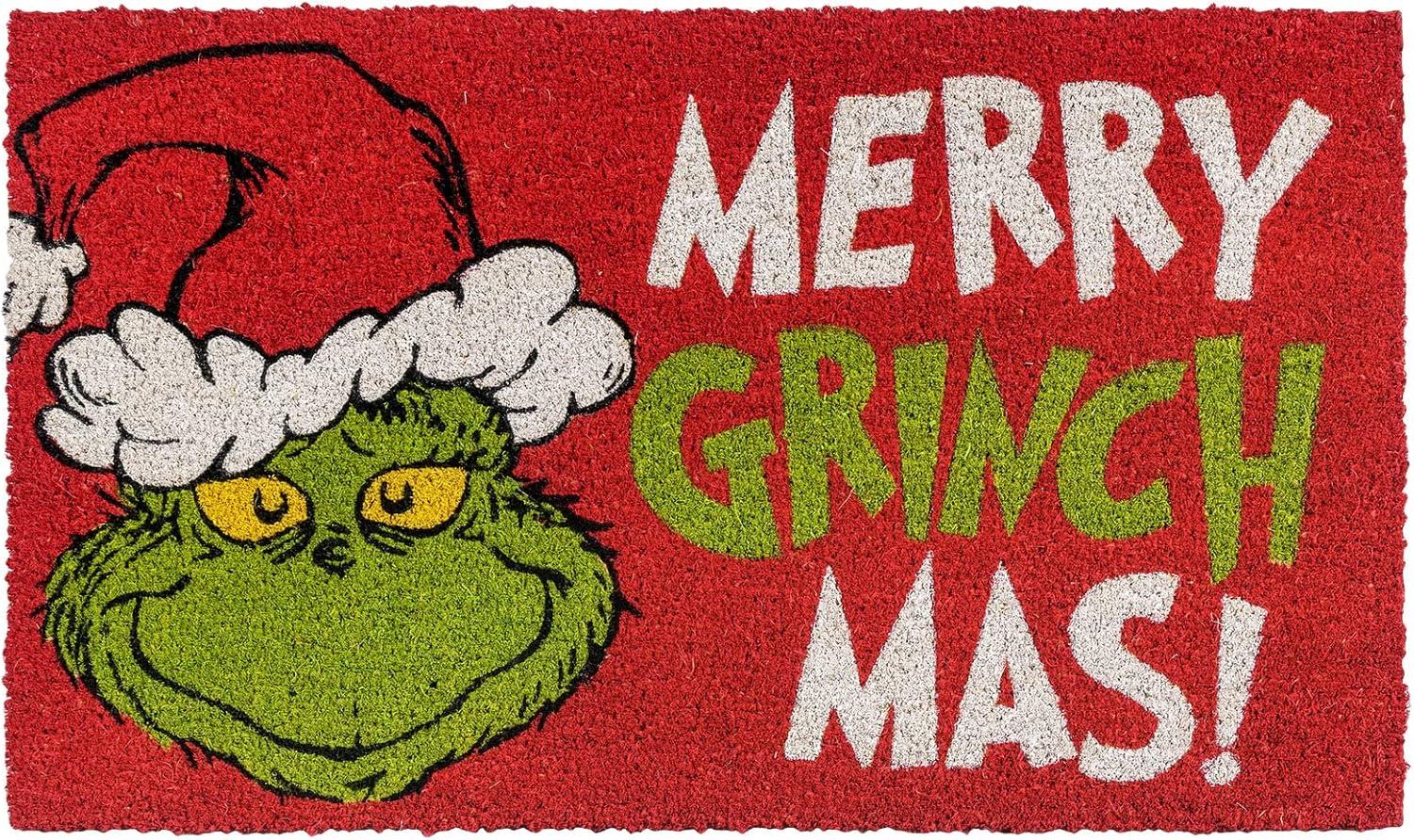 imageGertmenian Bluey Coir Doormat 2x3 Welcome Mat 2Pack Ideal for High Traffic Areas in Front Door Garage Entryway HiBluey Patch 80072The Grinch WelcomeMerry Grinchmas