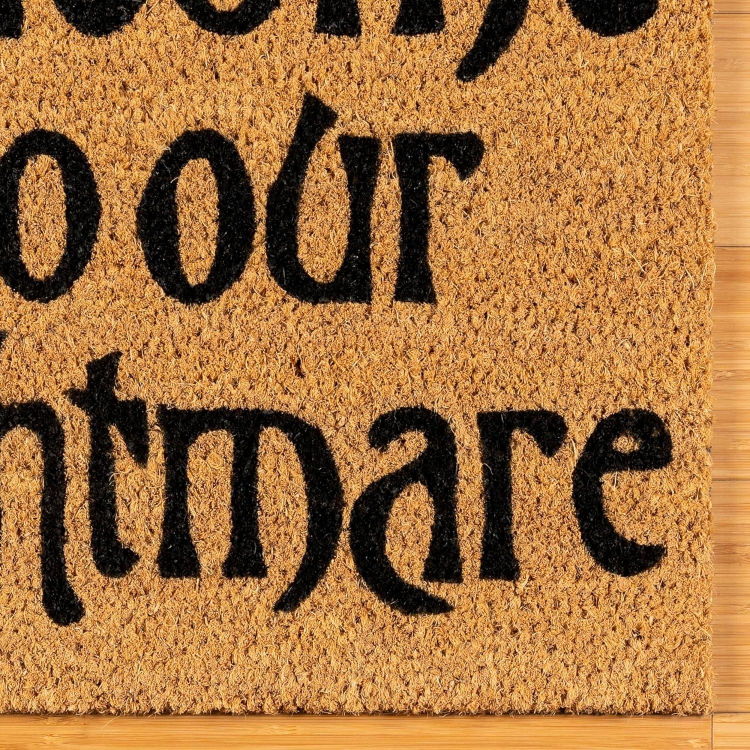 imageGertmenian Bluey Coir Doormat 2x3 Welcome Mat 2Pack Ideal for High Traffic Areas in Front Door Garage Entryway HiBluey Patch 80072Welcome NightmareJack Sally