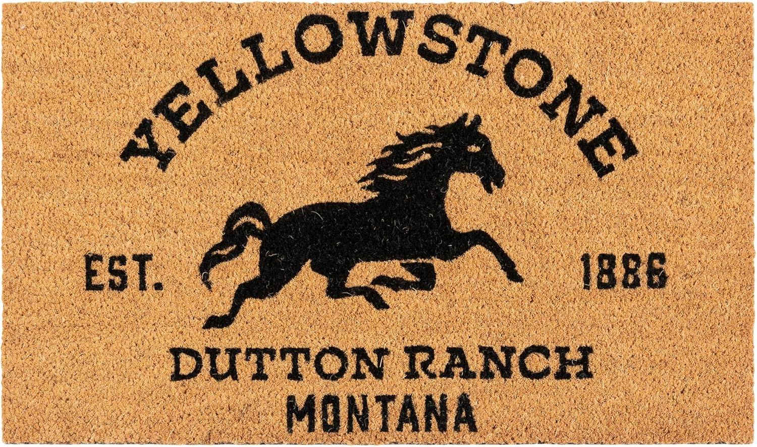 imageGertmenian Bluey Coir Doormat 2x3 Welcome Mat 2Pack Ideal for High Traffic Areas in Front Door Garage Entryway HiBluey Patch 80072Yellowstone ArrowHorse