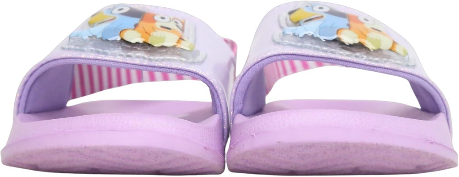 imageGirls Bluey Light Up Sandal Slides Sizes 510