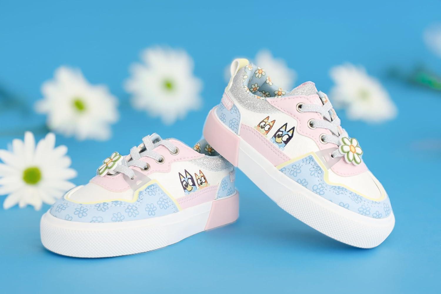 imageGround Up Bluey and Bingo Court Low Top SneakersPinkBlue