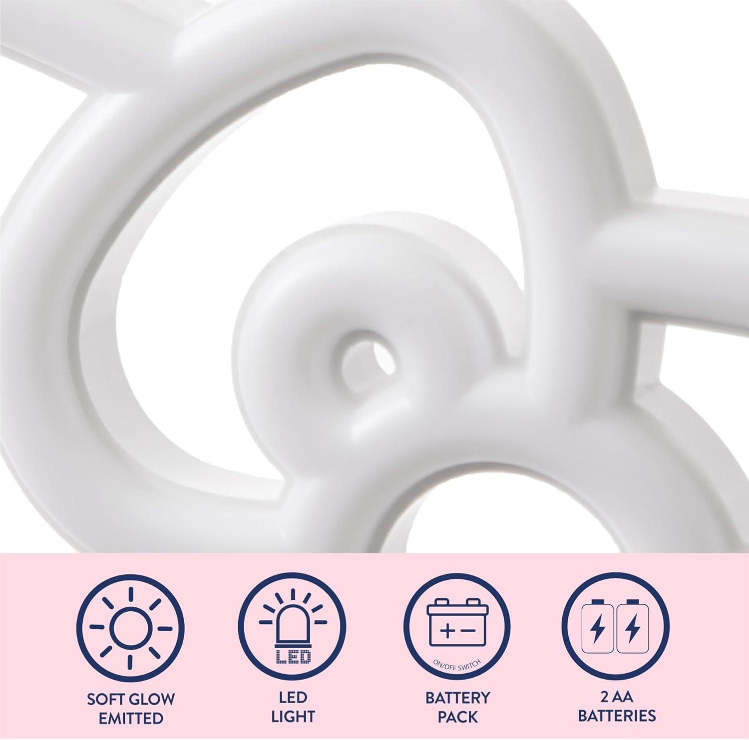 imageIdea Nuova Bluey Neon Figural LED Hanging Wall ArtBedroomKids Room Wall Dcor55x8Hello Kitty