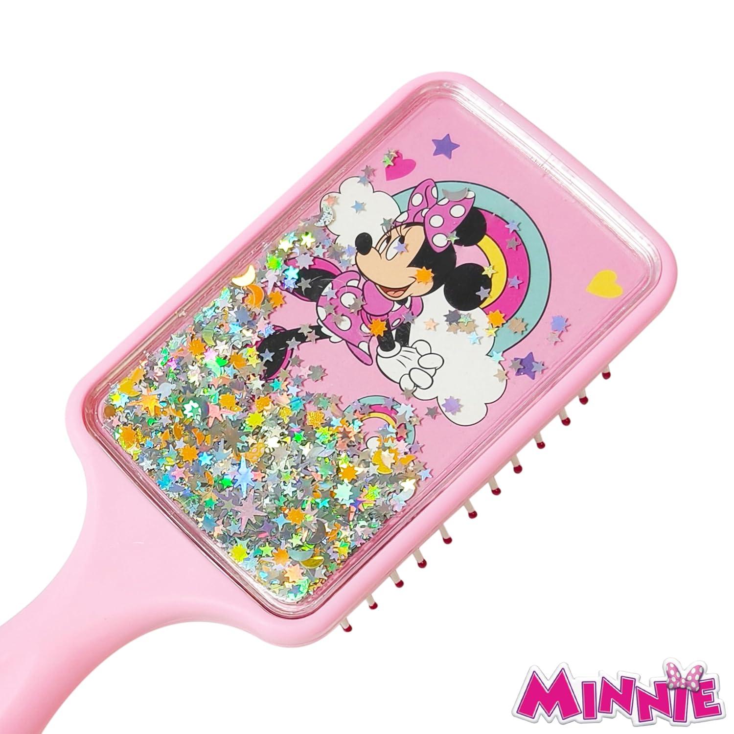 imageLUV HER Licenced Bluey Kids Detangling Confetti Hair Brush Fun Design with Bluey amp Bingo Gentle on Wet amp Dry Hair Ideal for Kids Ages 3 Makes Hair Care Enjoyable and SimpleMinnie Pink