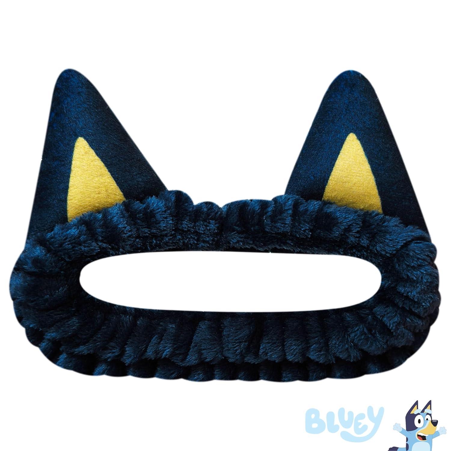 imageLUV HER Licenced Bluey Kids Hair Brush amp Spa Headband Set for Girls Features Bluey Fun Grooming Kit for Detangling Styling amp Skincare Soft amp Stretchy One Size Ages 3
