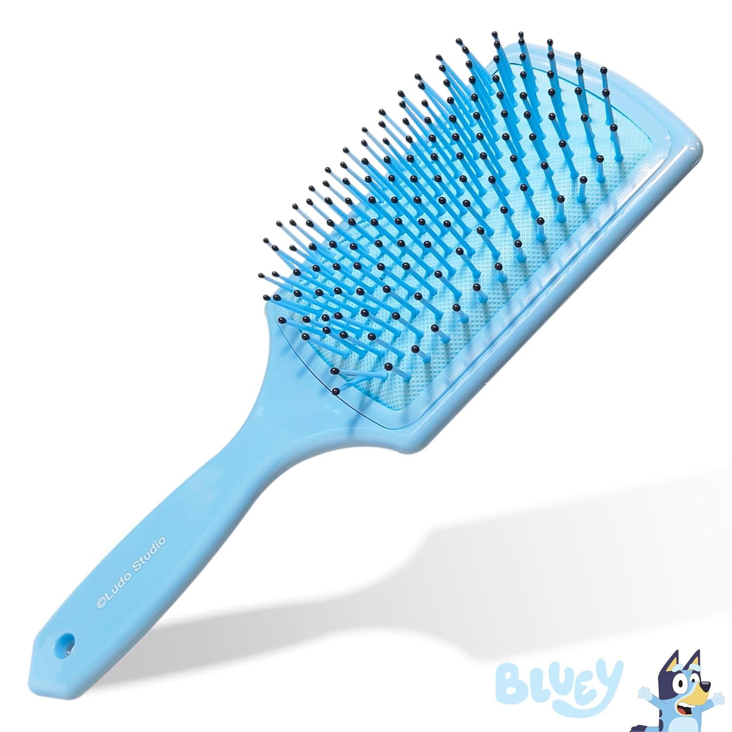 imageLUV HER Licenced Bluey Kids Hair Brush amp Spa Headband Set for Girls Features Bluey Fun Grooming Kit for Detangling Styling amp Skincare Soft amp Stretchy One Size Ages 3