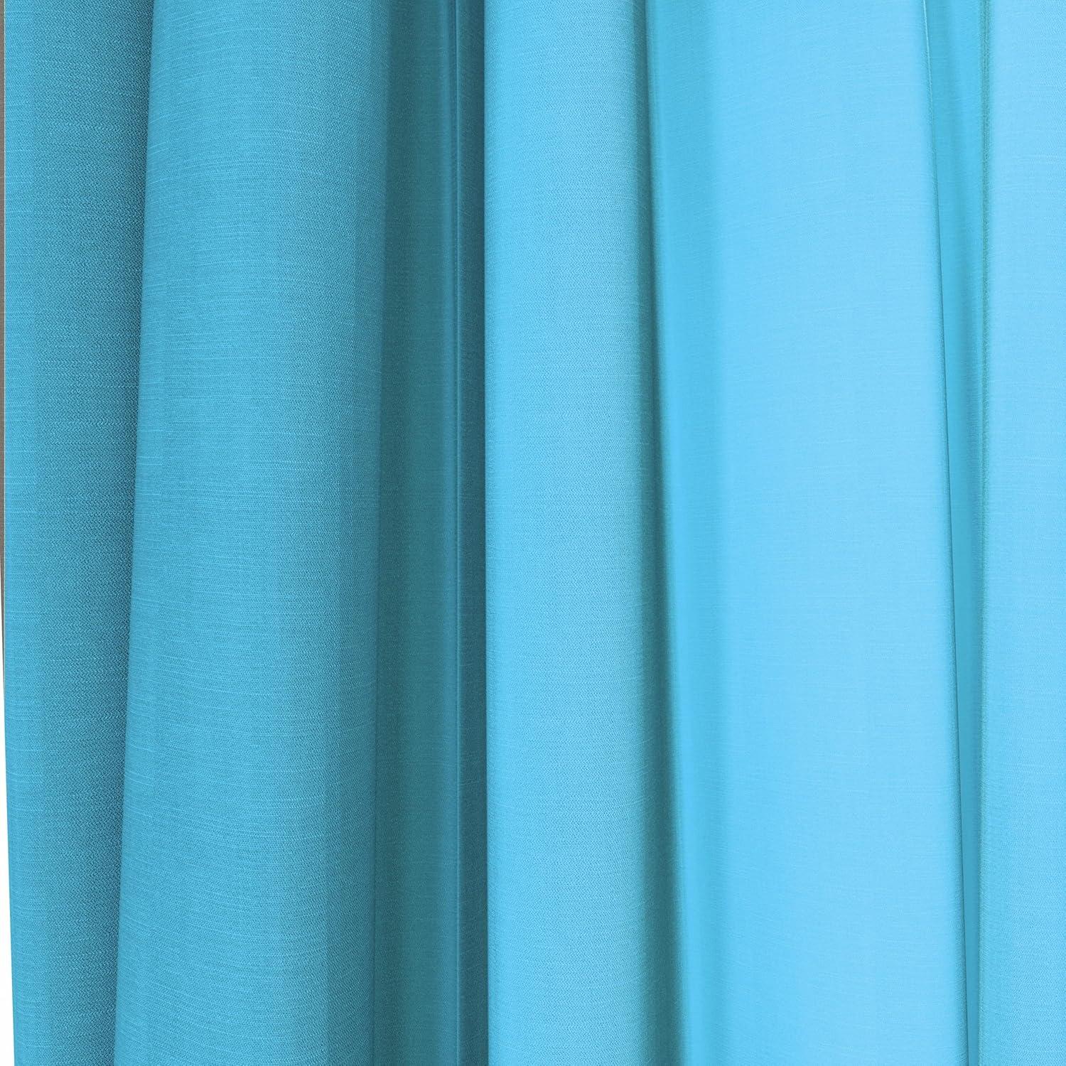 imageSunny Side Up Window Curtains for Kids Bedroom 4Piece Drape Set with 2 Tiebacks Teal Bluey 42 W x 84 L Pack of 2Blue Mickey Mouse