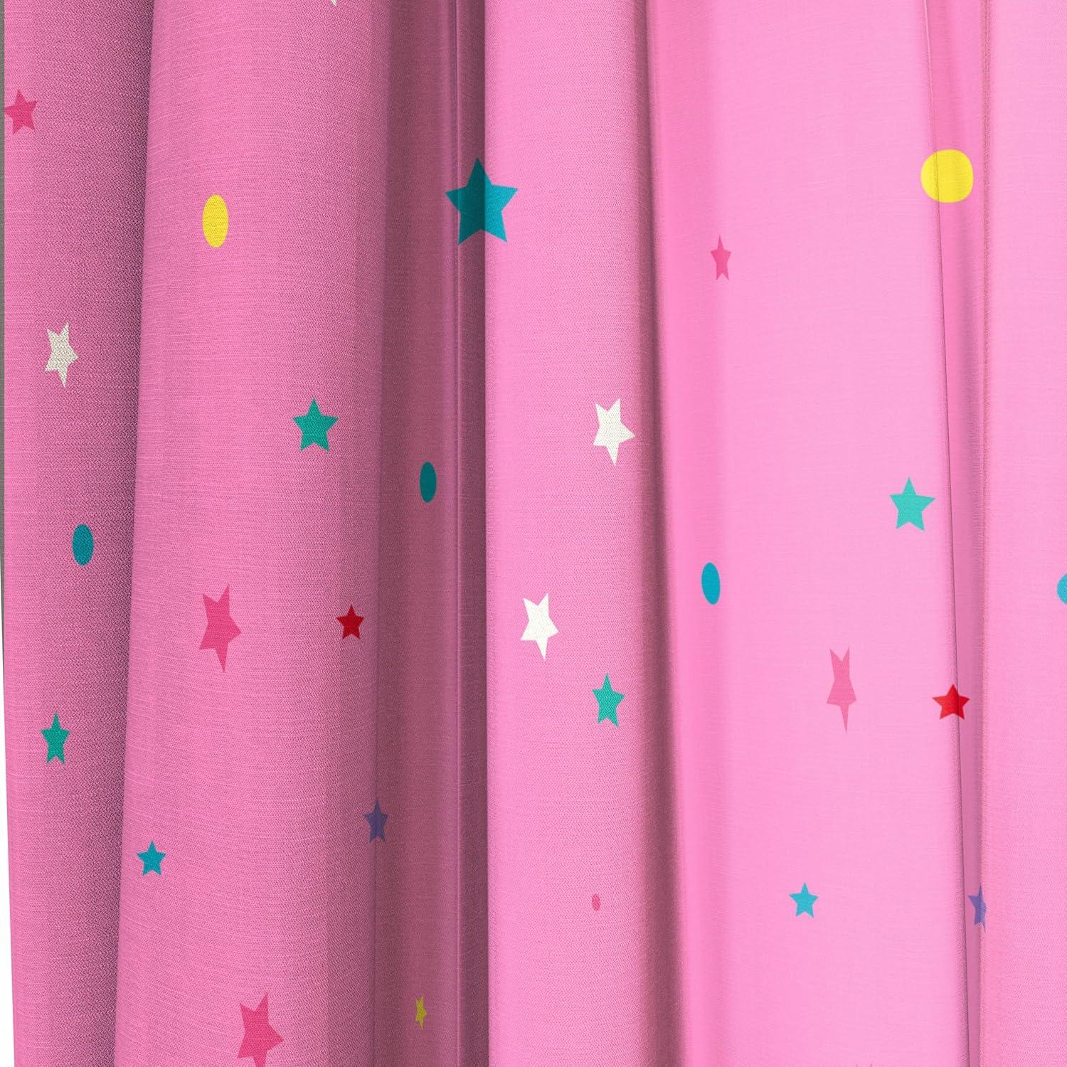 imageSunny Side Up Window Curtains for Kids Bedroom 4Piece Drape Set with 2 Tiebacks Teal Bluey 42 W x 84 L Pack of 2Pink Minnie Mouse