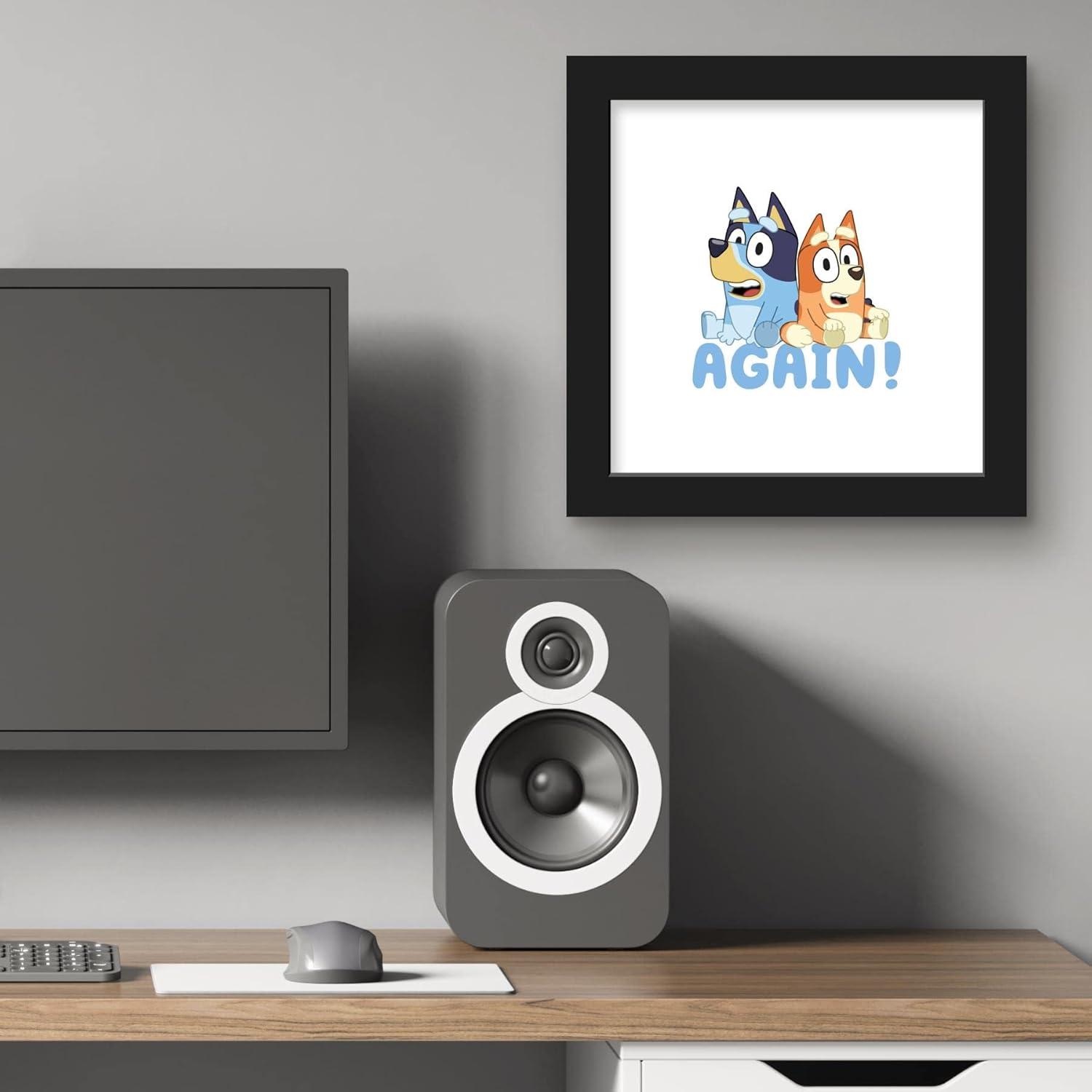 imageTrends International Gallery Pops Bluey Again Wall Art Wall Poster 1200 x 1200 White Frame VersionBlack Frame Version