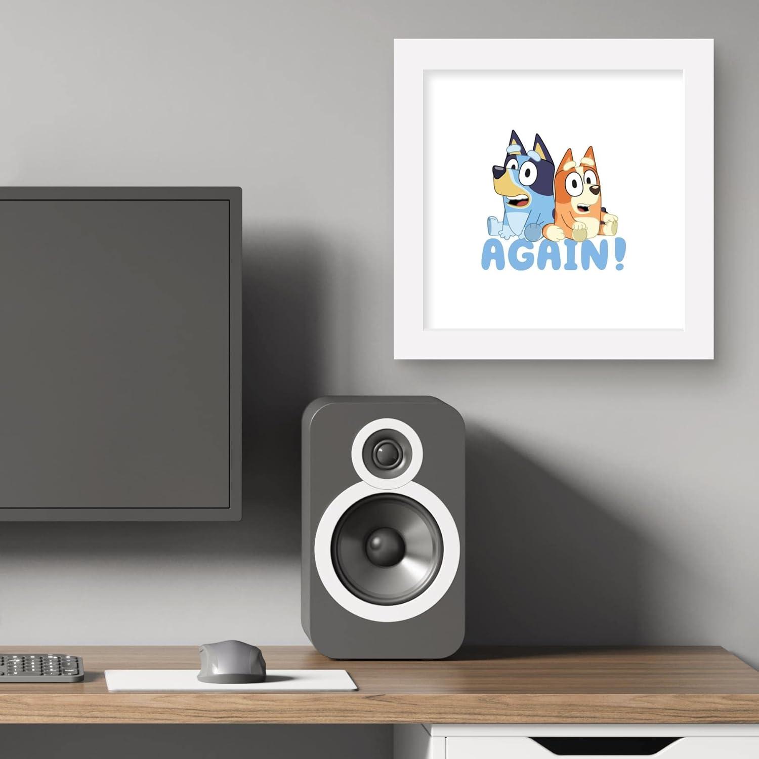 imageTrends International Gallery Pops Bluey Again Wall Art Wall Poster 1200 x 1200 White Frame VersionWhite Frame Version