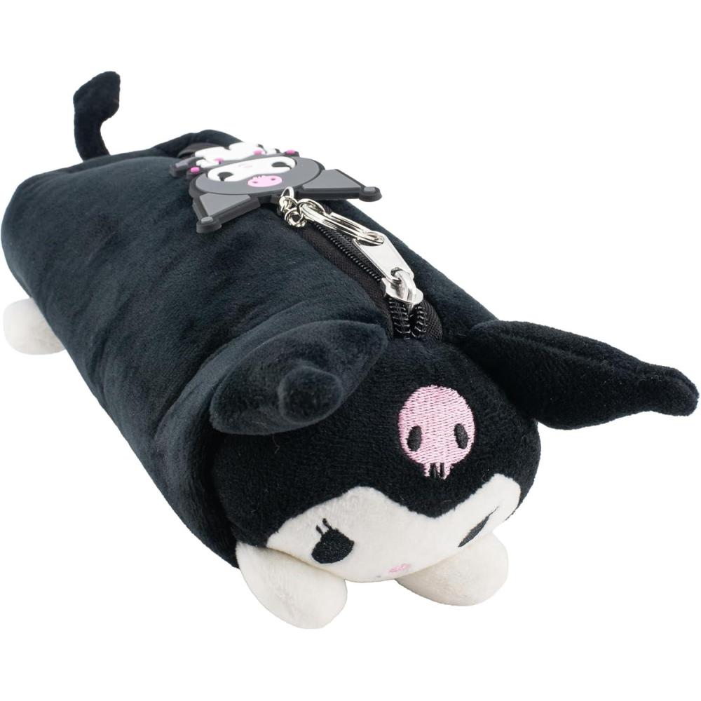 imageAI ACCESSORY INNOVATIONS Bluey Soft Plush MultiFunction Storage Case Kids Plush Bag Charm with 3D Features BlueKuromi