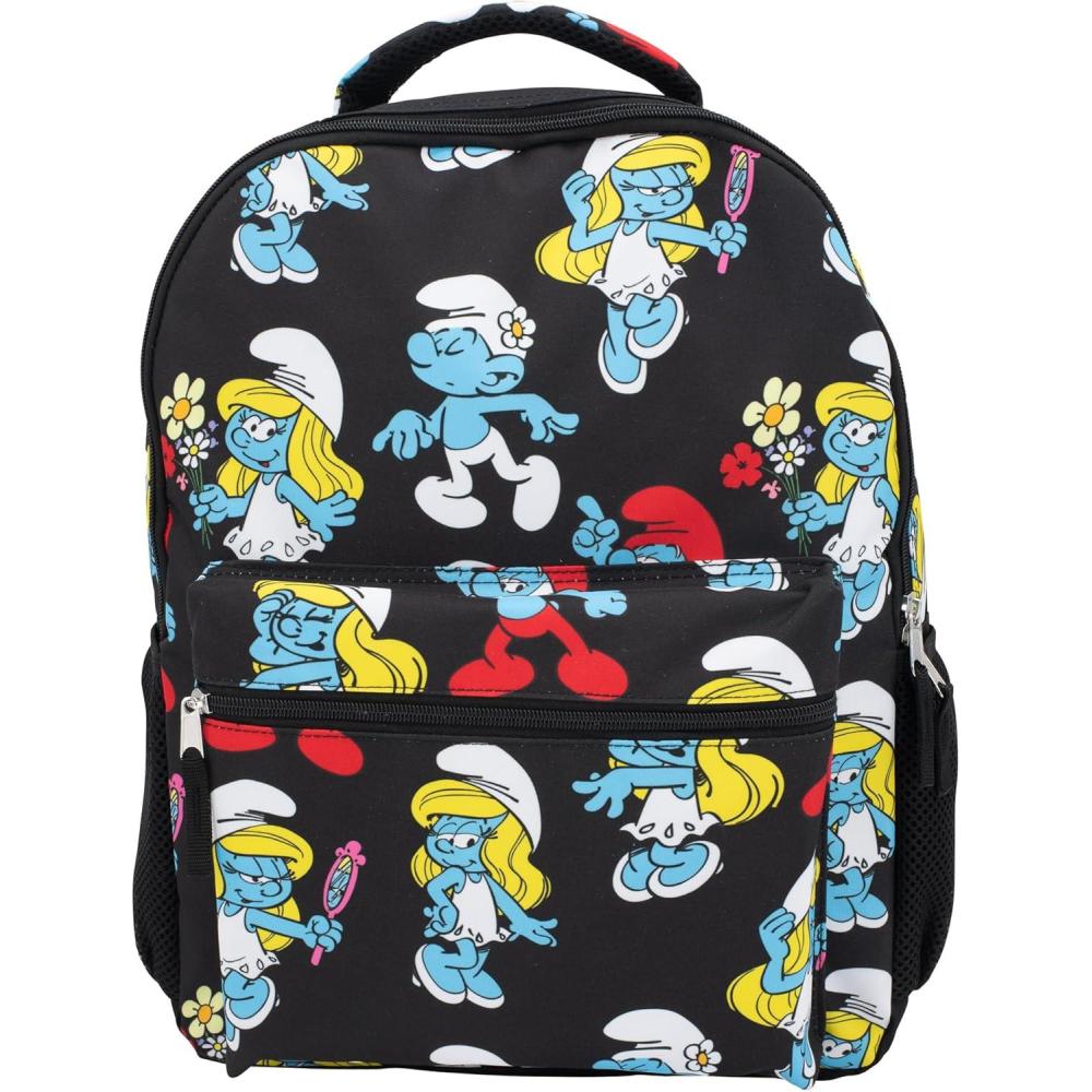 imageAI ACCESSORY INNOVATIONS Bluey amp Bingo 2 in 1 kids Backpack 16 School Bag with Insulated Pocket amp Bento Box for Boys amp Girls BlueSmurfs