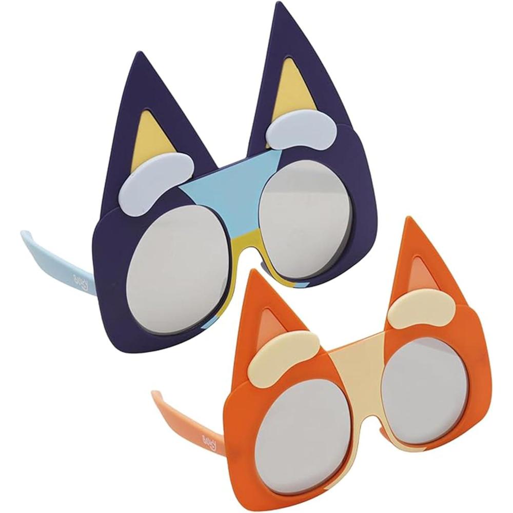 imageBLUEY Costume Sunglasses Bluey Bingo Bandit Chilli or Chattermax Costume Accessory Child and Adult SizeBlueyBingo 2 Pack