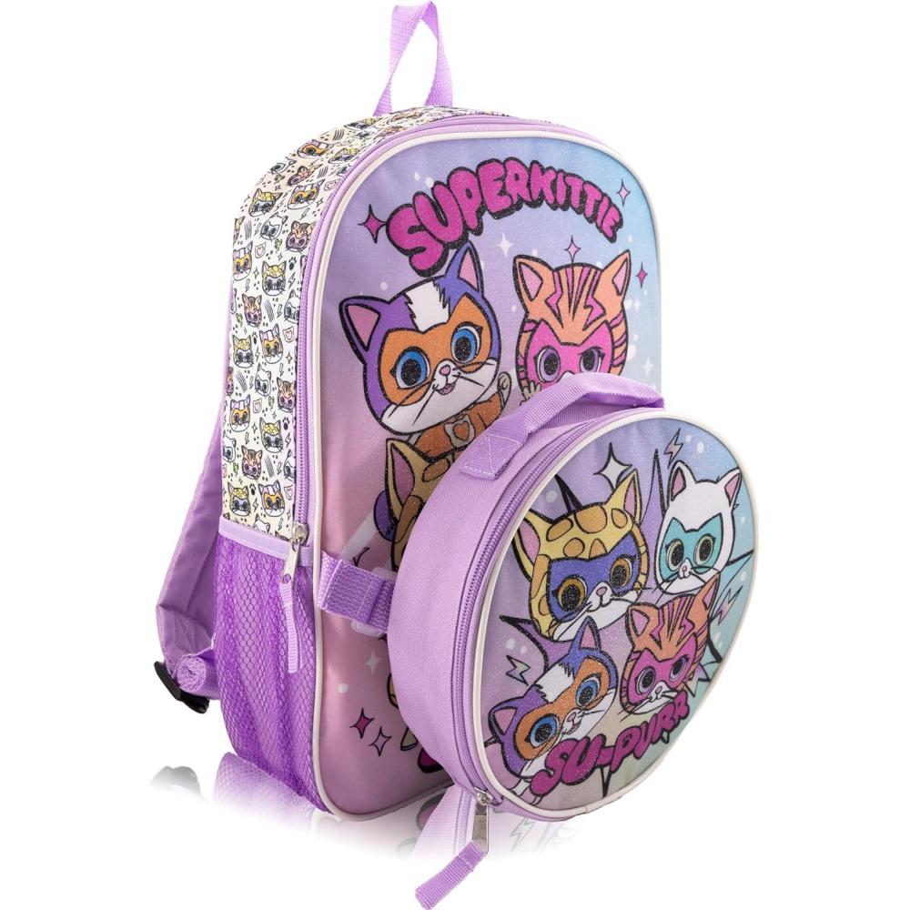 imageBluey Backpack with Lunch Box for Kids Insulated Lunch Bag for Boys Girls Toddlers 14 Backpack for School and Reusable LunchboxSuperkitties