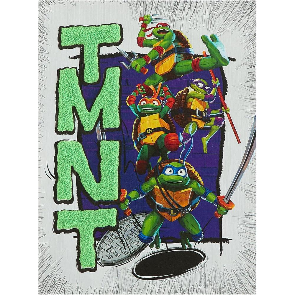 imageBluey Canvas Wall Art and Dcor with 3D TuftingKids Bedroom or Playroom Wall Decoration 11 W x 15 HNinja Turtles