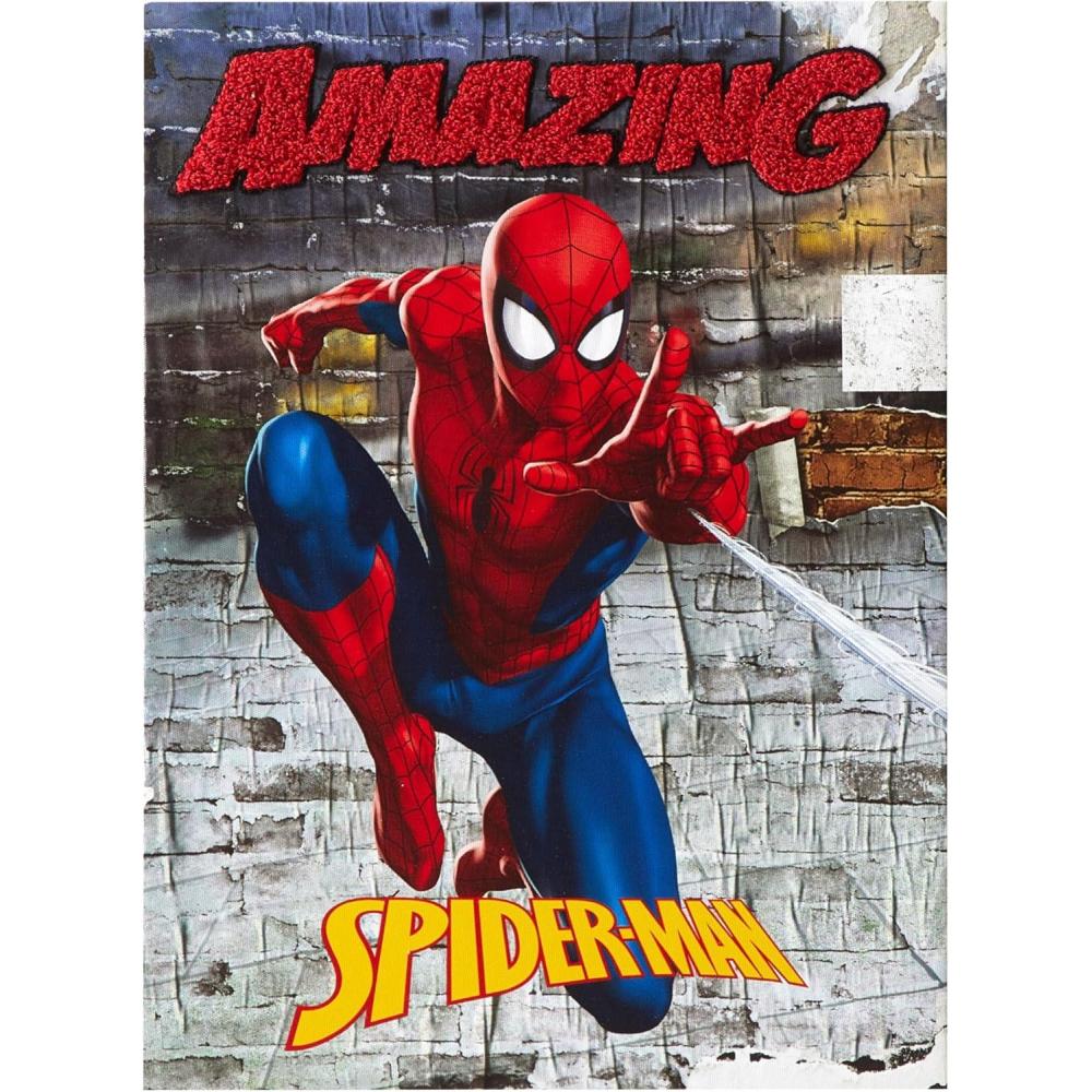imageBluey Canvas Wall Art and Dcor with 3D TuftingKids Bedroom or Playroom Wall Decoration 11 W x 15 HSpiderman