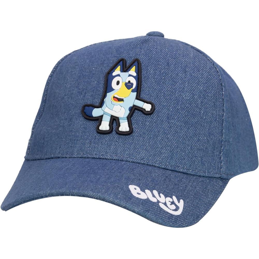 imageBluey Hat Toddler Baseball Cap Cute Hat for Kids Adjustable Toddler Ball Cap Bingo BanditBlue Denim