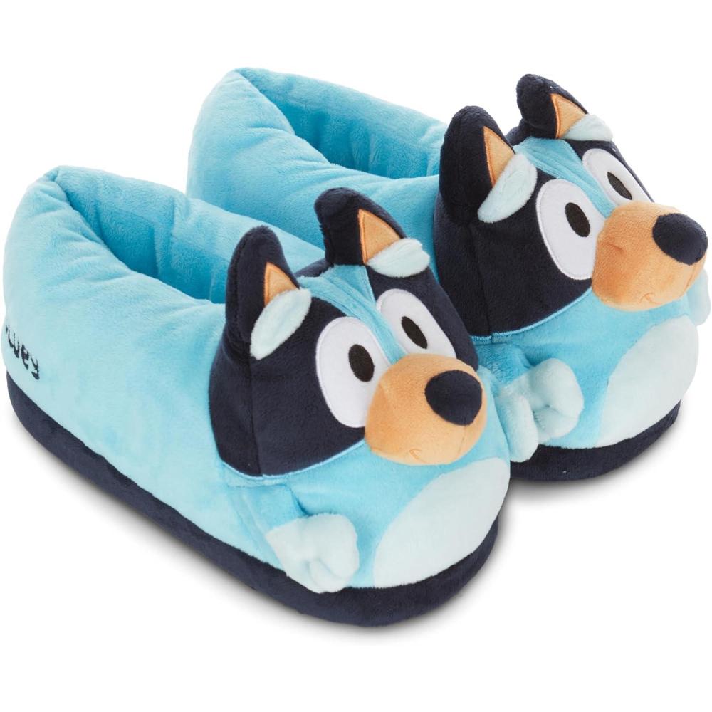 imageBluey Ladies Bingo Slippers Ladies Classic Bingo Big Face Plush Slippers Bandit Chilli amp Bingo 3D Plush Slippers