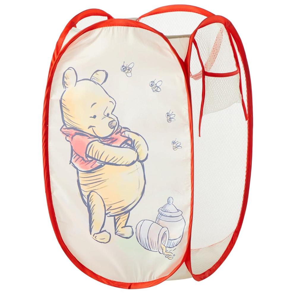imageBluey PopUp Hamper with Carry Handles  21 x 135 Bluey and Bingo Design Lightweight amp Collapsible Laundry Basket for Kids Bedroom Bathroom or PlayroomWinnie The Pooh