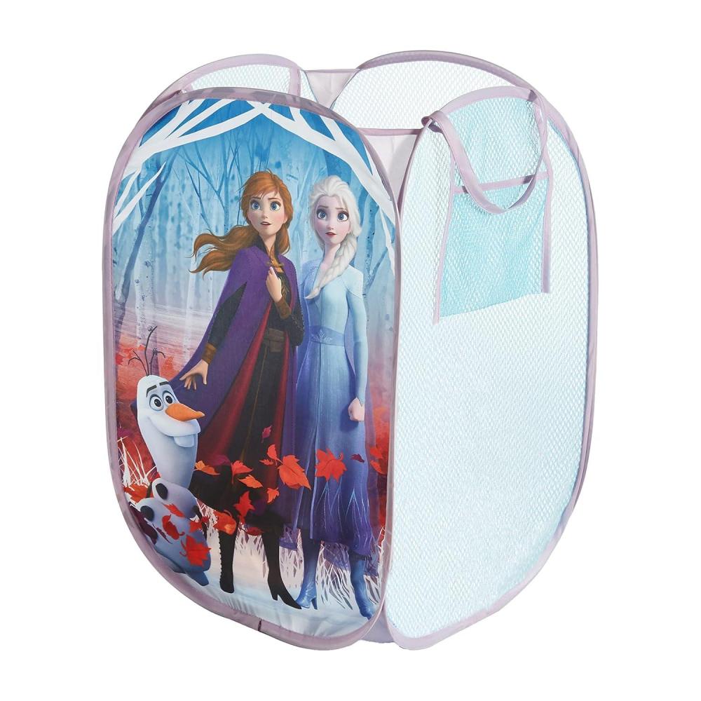 imageBluey PopUp Hamper with Carry Handles  21 x 135 Bluey and Bingo Design Lightweight amp Collapsible Laundry Basket for Kids Bedroom Bathroom or PlayroomFrozen 2