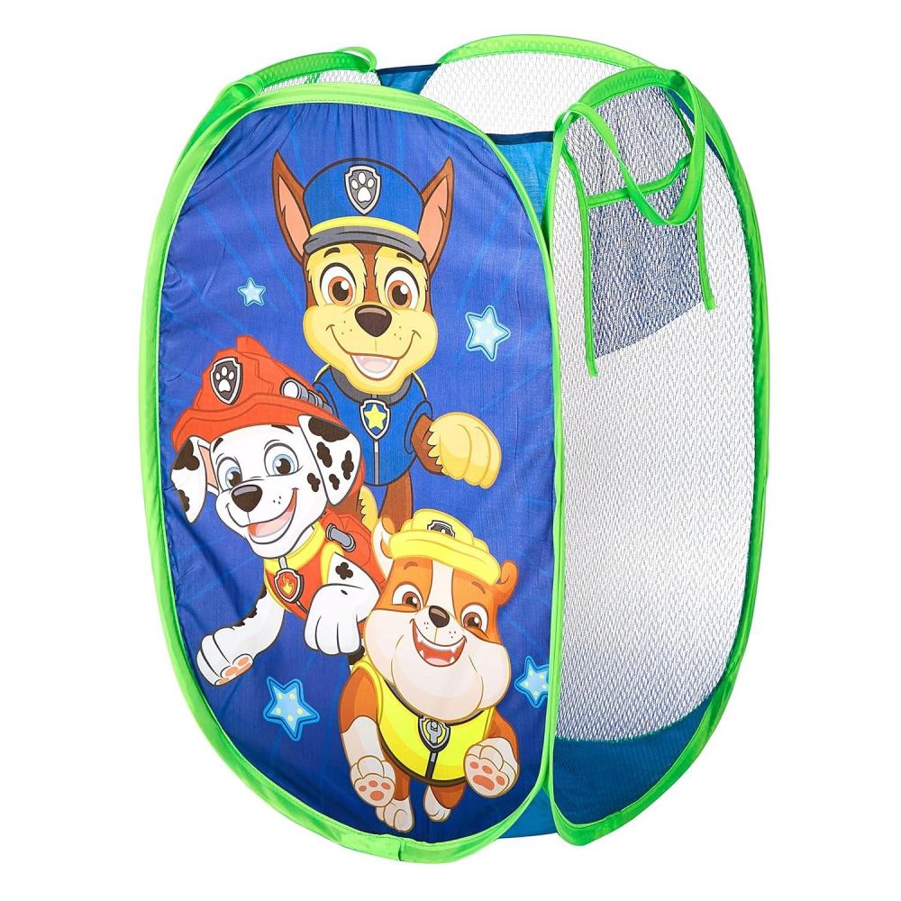 imageBluey PopUp Hamper with Carry Handles 21 x 135 Bluey and Bingo Design Lightweight amp Collapsible Laundry Basket for Kids Bedroom Bathroom or PlayroomPaw Patrol Chase Rubble Marshall