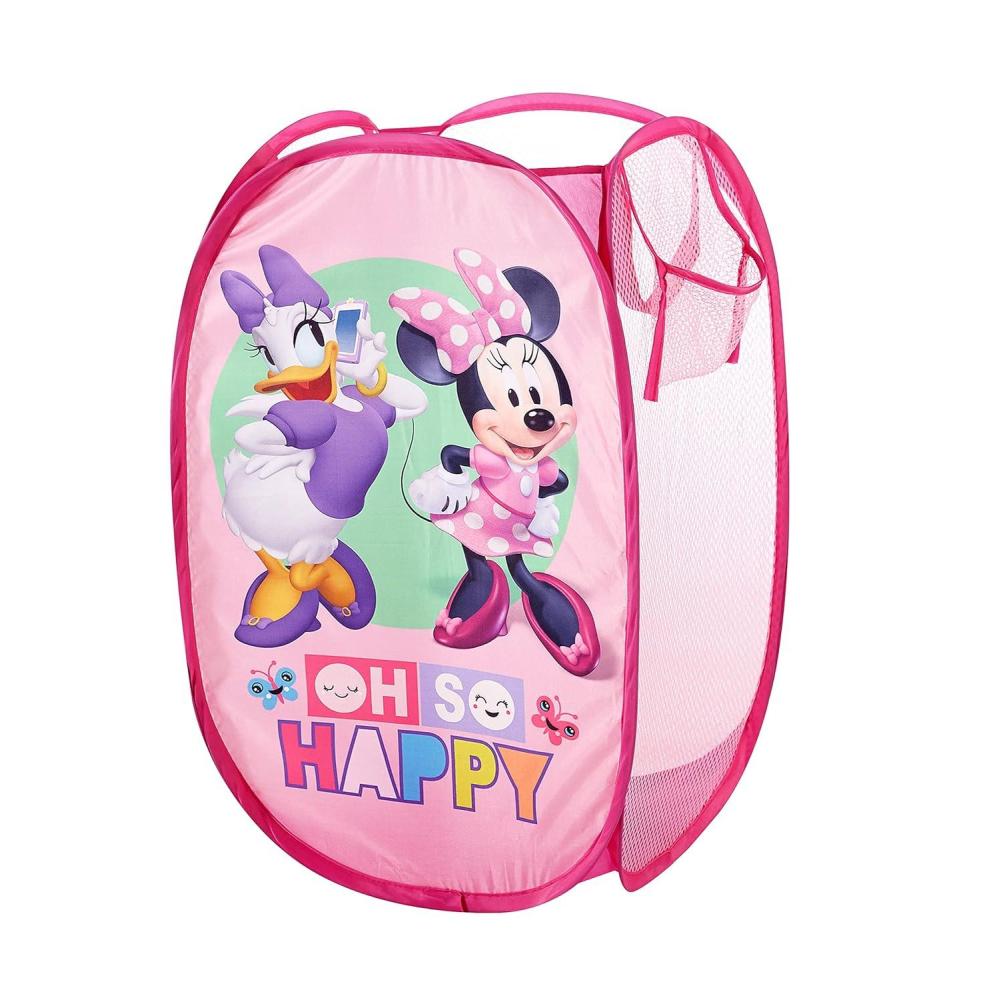 imageBluey PopUp Hamper with Carry Handles  21 x 135 Bluey and Bingo Design Lightweight amp Collapsible Laundry Basket for Kids Bedroom Bathroom or PlayroomMinnie Mouse Oh so Happy