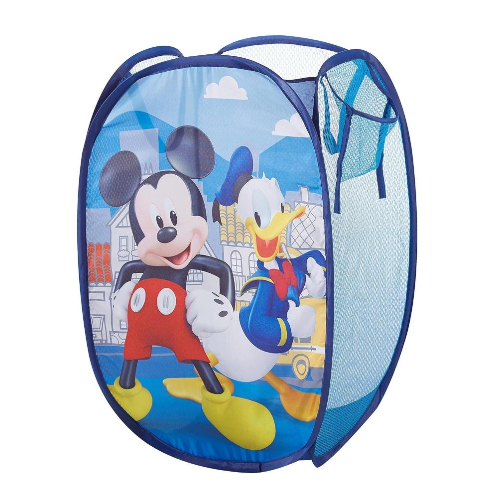 imageBluey PopUp Hamper with Carry Handles  21 x 135 Bluey and Bingo Design Lightweight amp Collapsible Laundry Basket for Kids Bedroom Bathroom or PlayroomBlue
