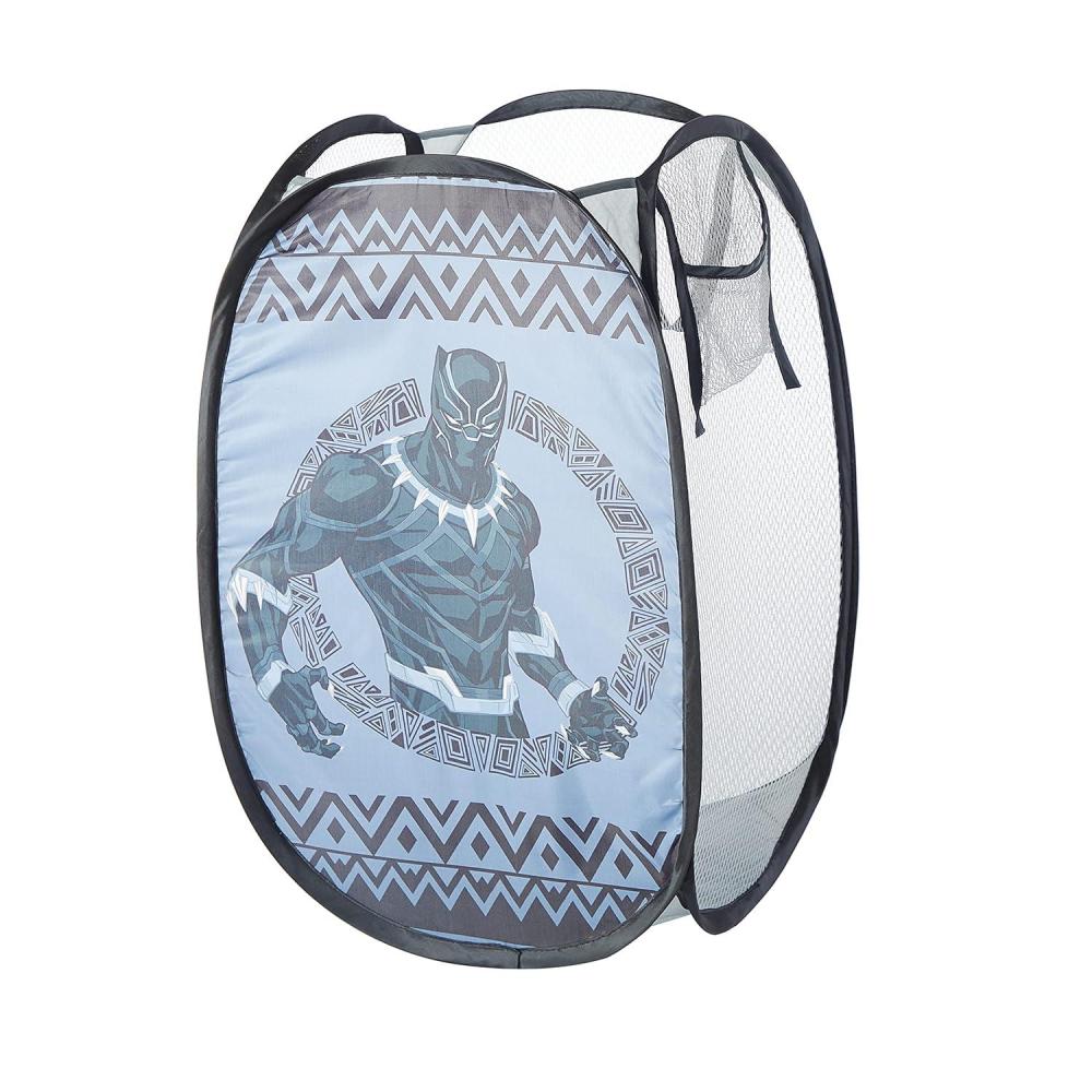 imageBluey PopUp Hamper with Carry Handles  21 x 135 Bluey and Bingo Design Lightweight amp Collapsible Laundry Basket for Kids Bedroom Bathroom or PlayroomBlack Panther