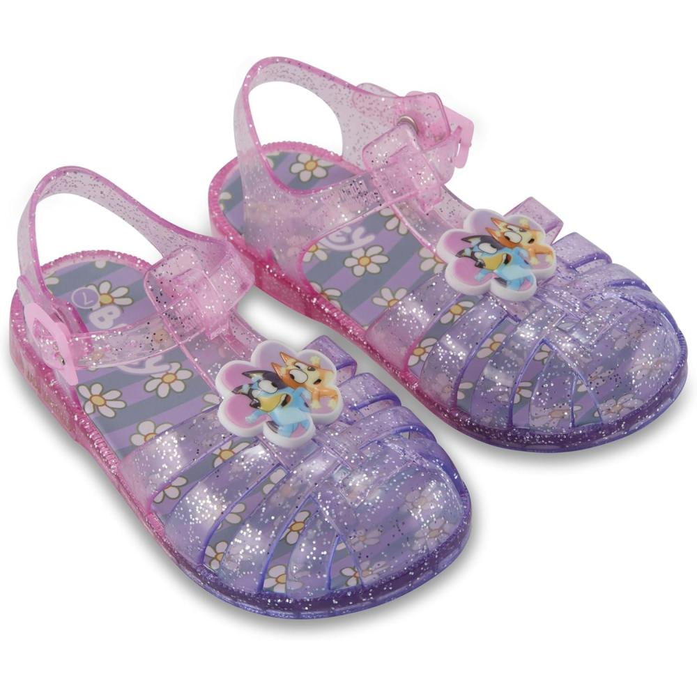 imageBluey amp Bingo Girls Jelly Sandal  Jelly Sandals For Girls Featuring Bandit Chilli amp Bingo ShoesPink