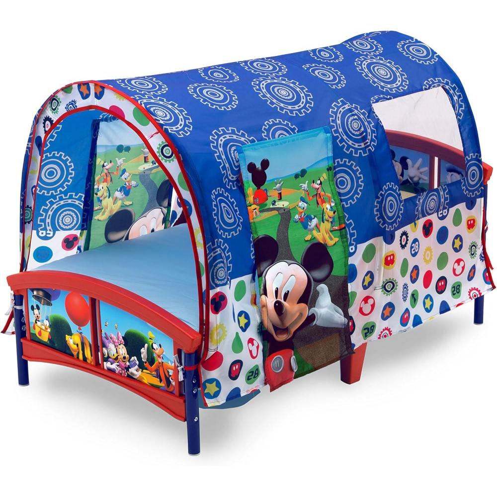 imageDelta Children  Bluey Plastic Toddler Bed with TentMickey Mouse